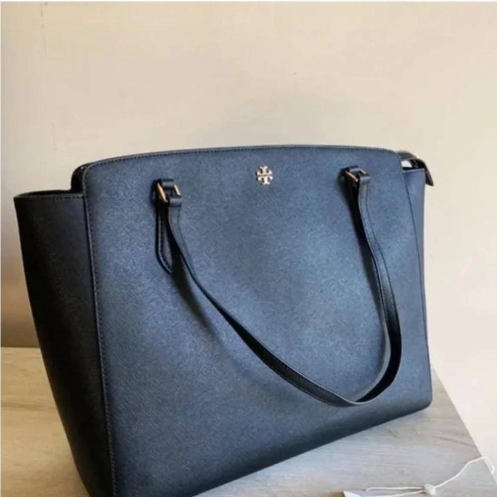 tory burch black tote bag